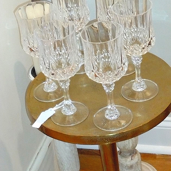 Six Exquisite Very Fine Crystal Stemware Pieces - Picture 9 of 13